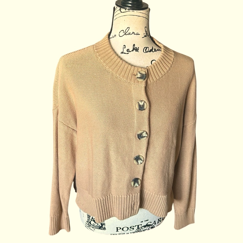 Quince Tan Women's Cardigan Sweater